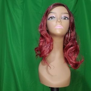 Burgundy Synthetic Wig